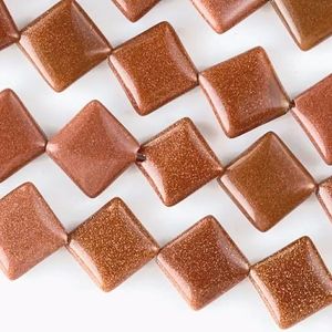 Vintage Jewelry Natural Goldstone Loose Beads Stones